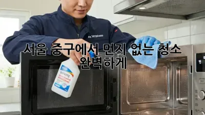 ✨ 서울 중구에서 먼지 없는 청소, 완벽하게! 🧹